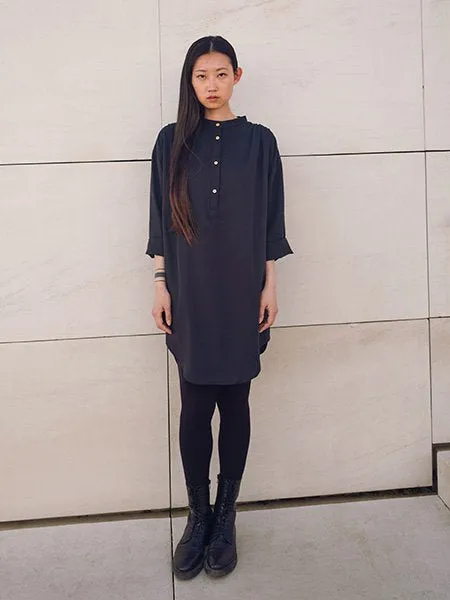 Melia Shirt Dress Blue Lyocell