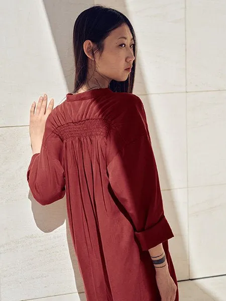 Melia Shirt Dress Blue Lyocell
