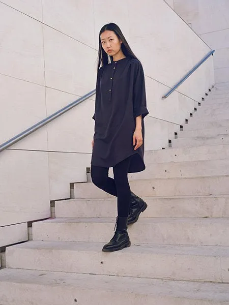 Melia Shirt Dress Blue Lyocell