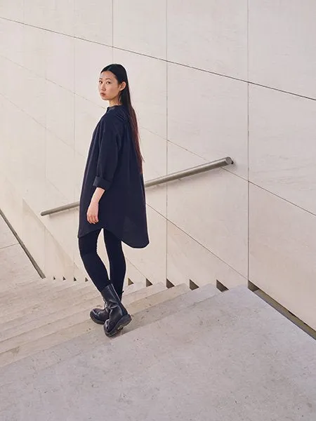 Melia Shirt Dress Blue Lyocell