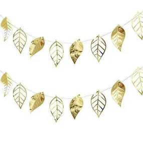 Metallic Gold Leaf Garland