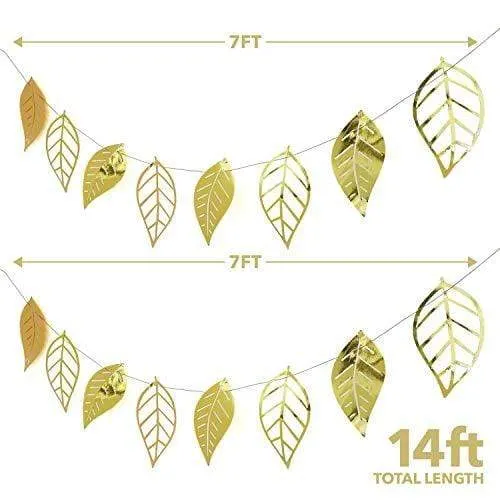 Metallic Gold Leaf Garland