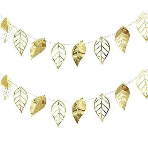 Metallic Gold Leaf Garland