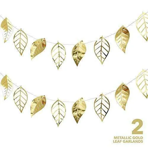Metallic Gold Leaf Garland