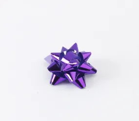 Metallic Purple Small Bows (50)