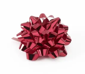 Metallic Red Confetti Bows (50)