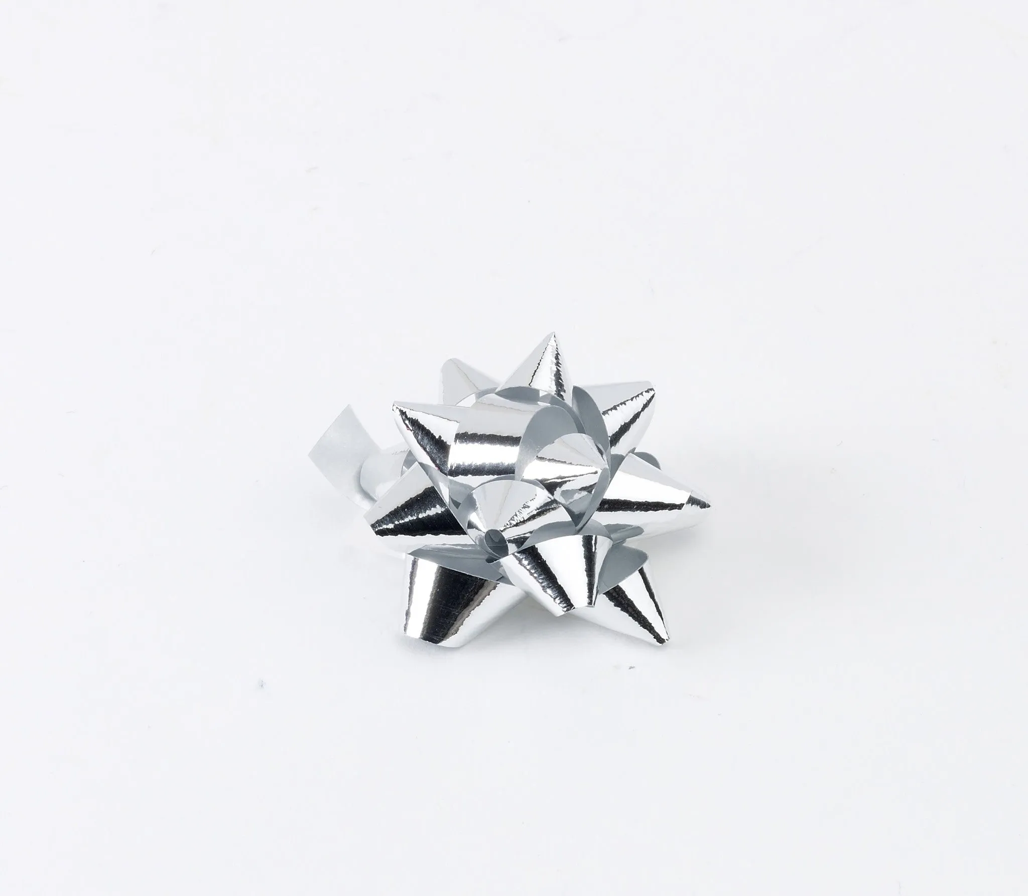 Metallic Silver Small Bows (50)