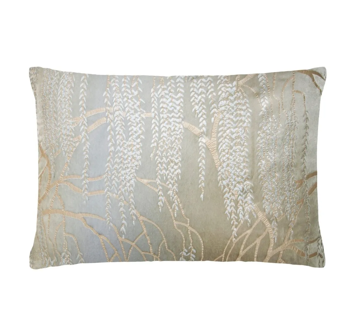 Metallic Willow Nickel Velvet Pillows