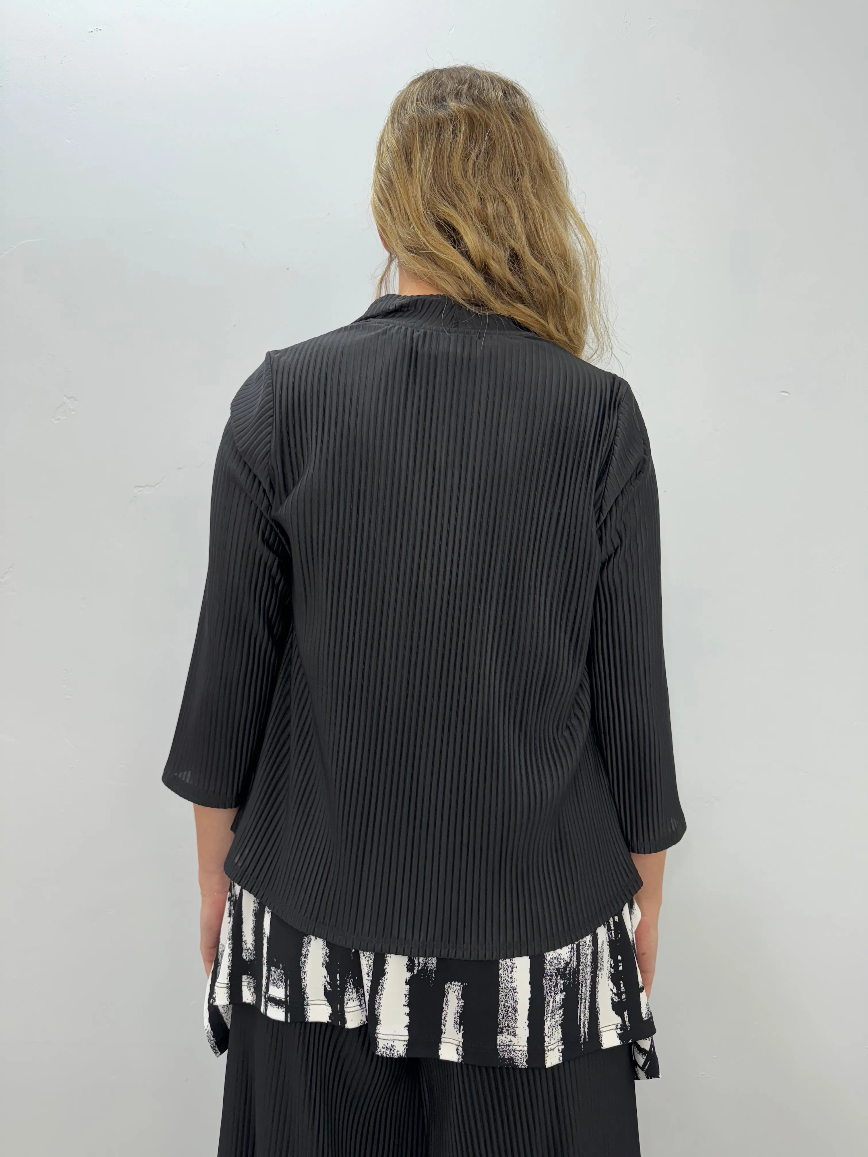 Night Black Ribbed Kimbra Jacket