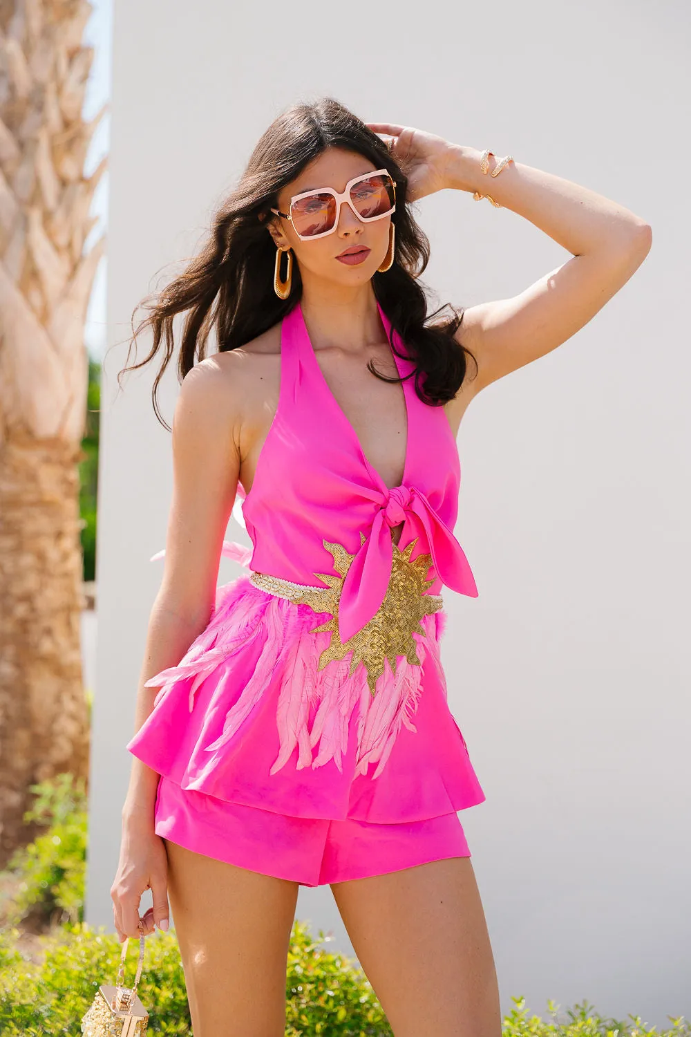 PINK PARADISE ROMPER