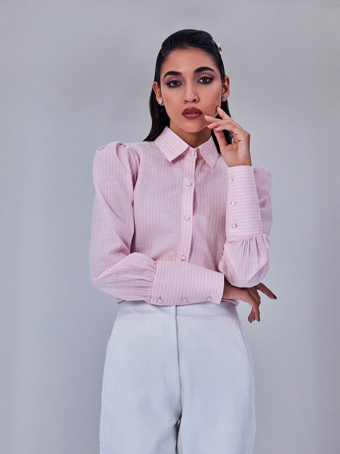 Pink Stripes Shirt