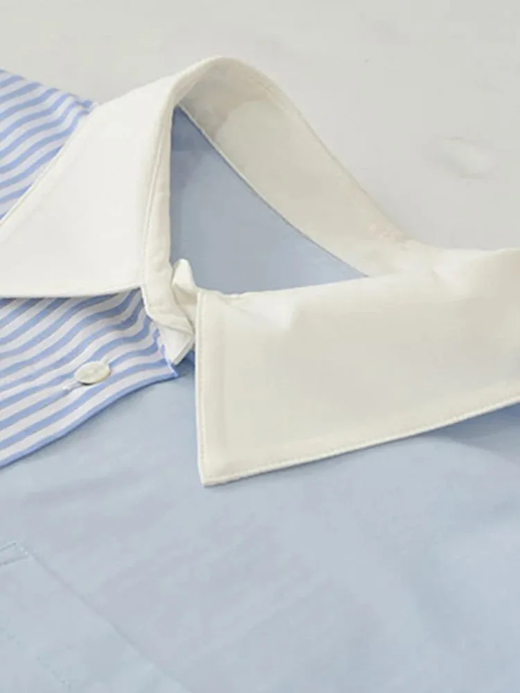 Pre Order:  Half Stripes Button Down Shirt