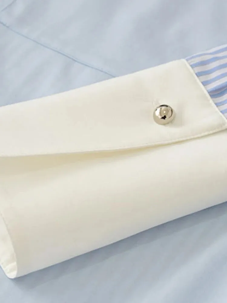 Pre Order:  Half Stripes Button Down Shirt