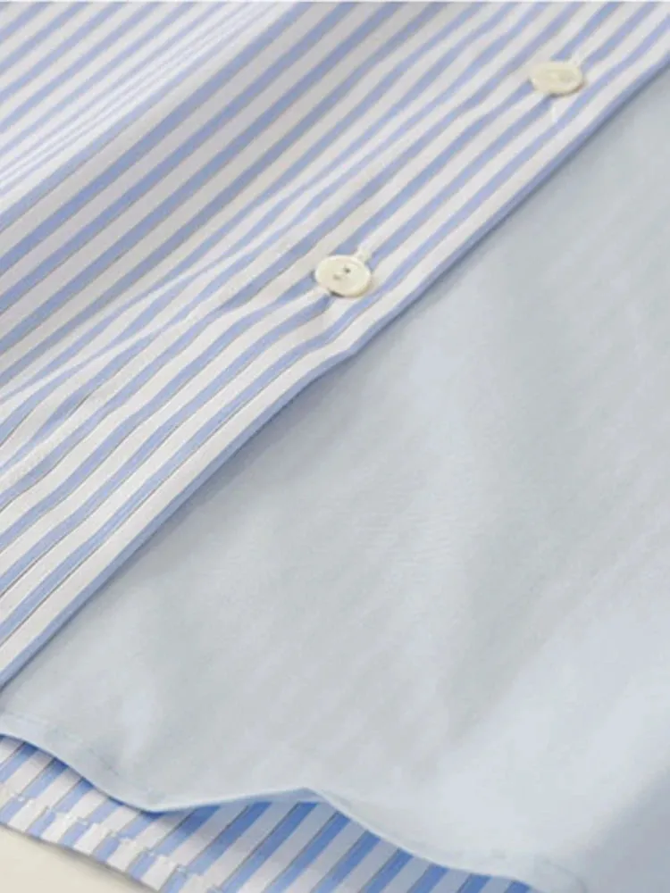 Pre Order:  Half Stripes Button Down Shirt