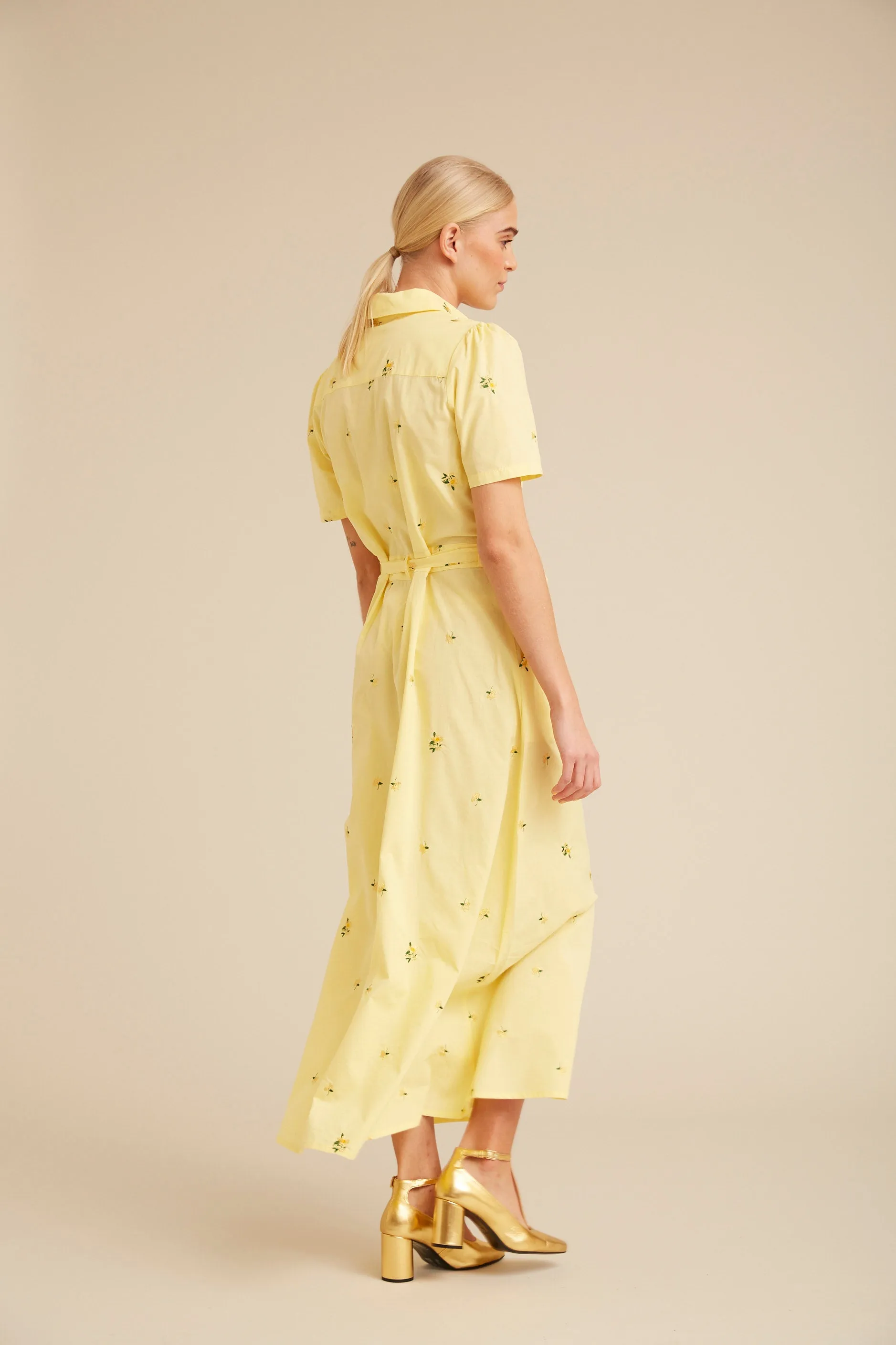 Presley Dress - Yellow Floral