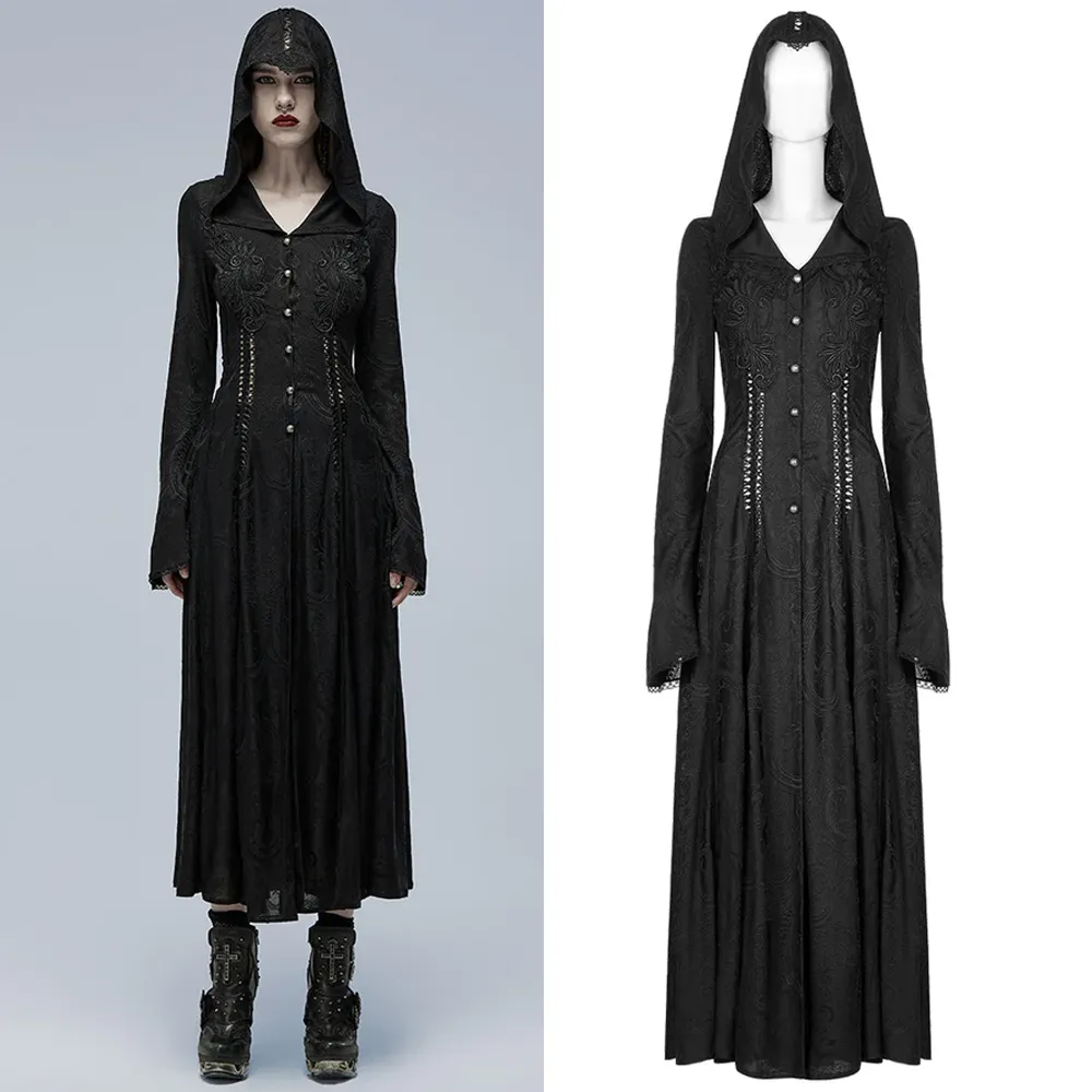 Punk Rave Miss Goetia Applique Coat WY-1359