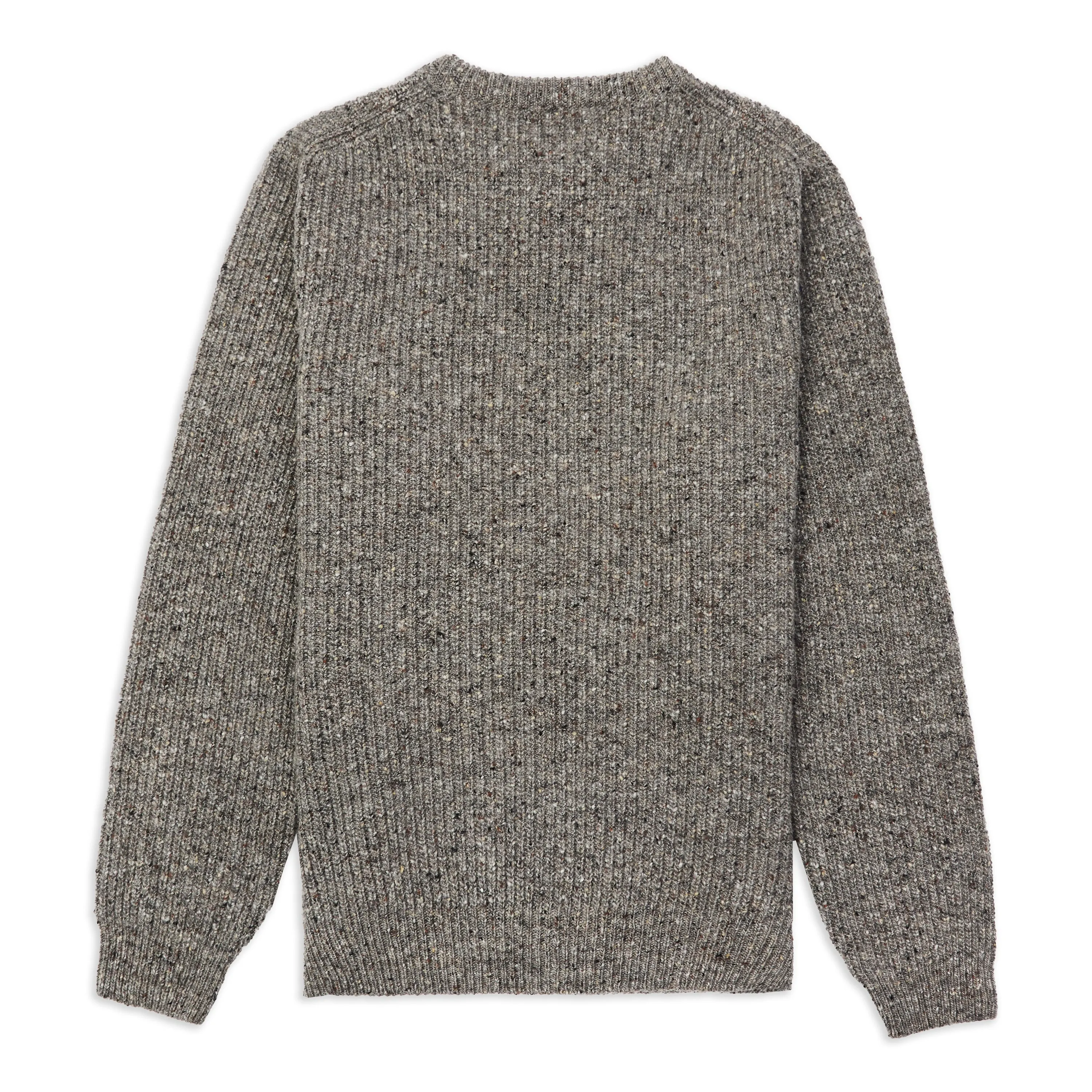 Ribbed Donegal Jumper - Grey