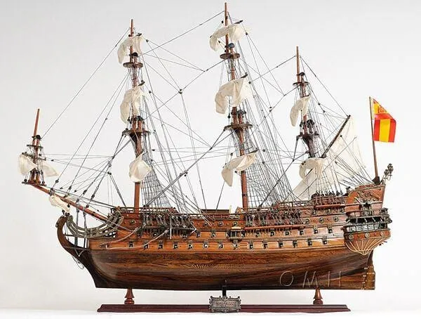 San Felipe Spanish Armada Galleon Large Tall Ship Exclusive Edition Large Wood Model Sailboat Assembled