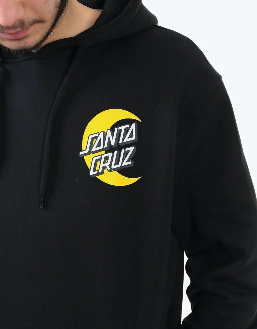 Santa Cruz Moon Dot Pullover Hoodie - Black