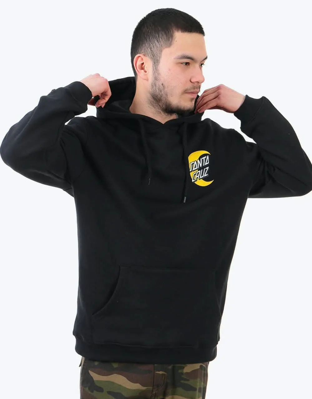 Santa Cruz Moon Dot Pullover Hoodie - Black