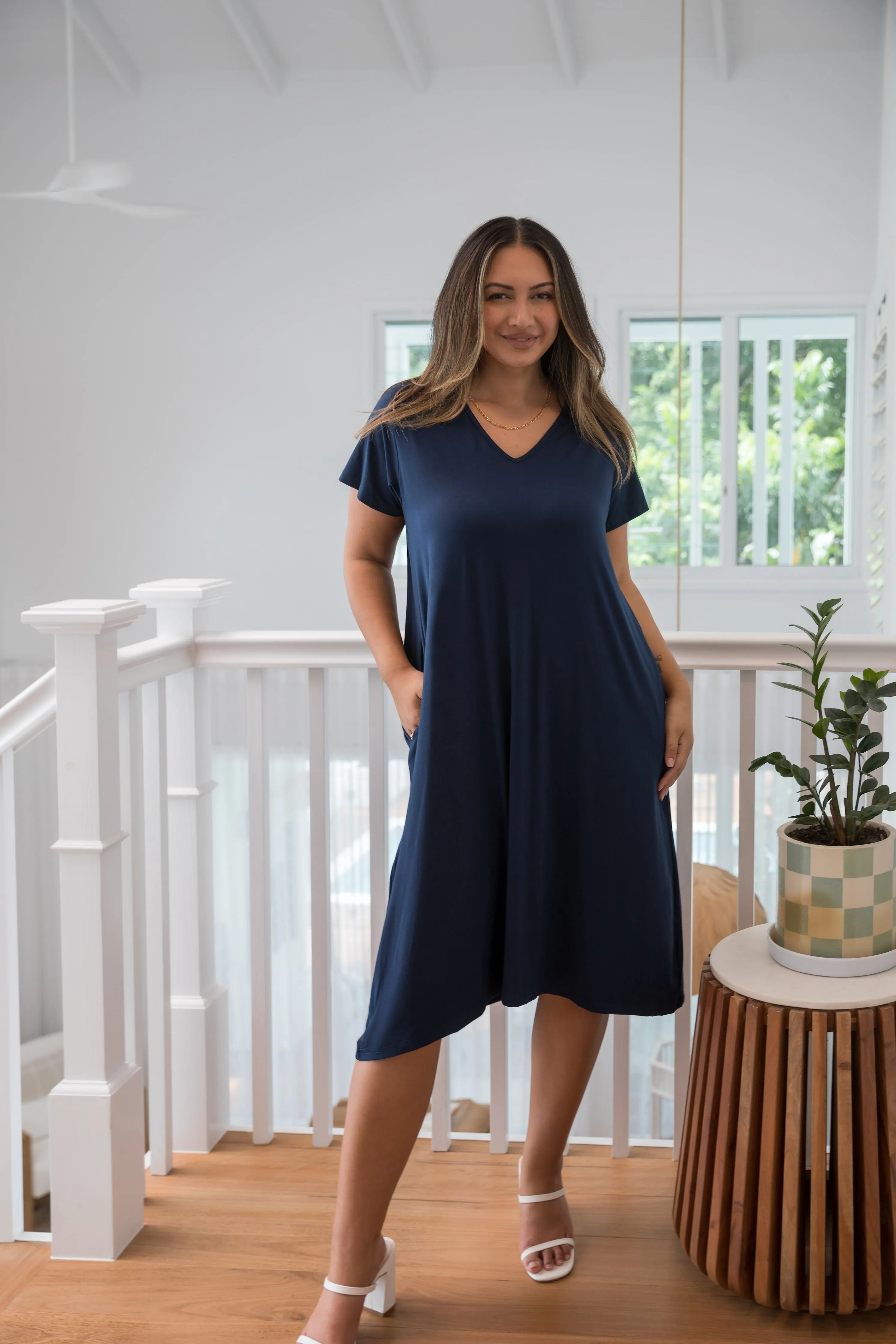 T-Shirt Dress | Navy