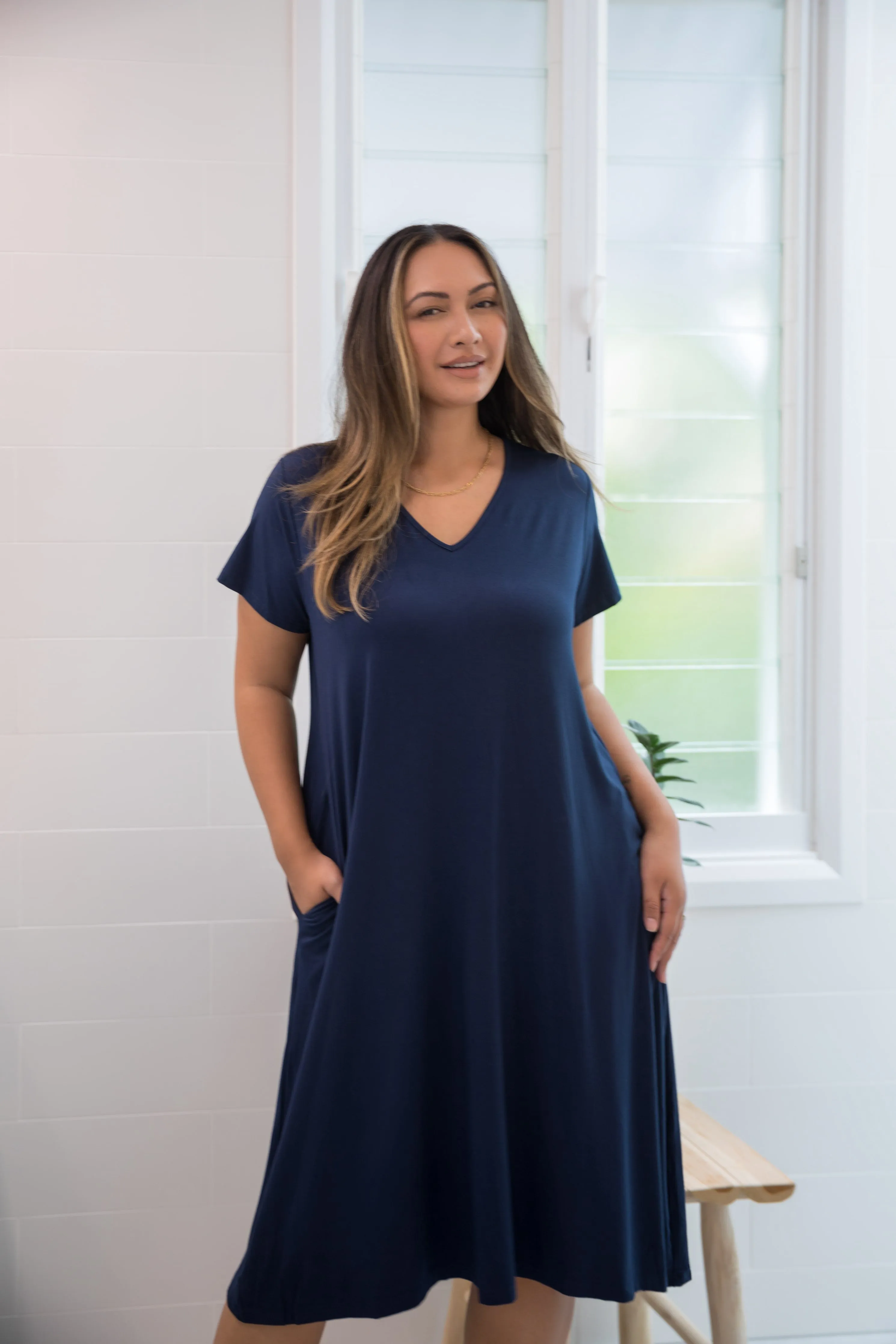 T-Shirt Dress | Navy