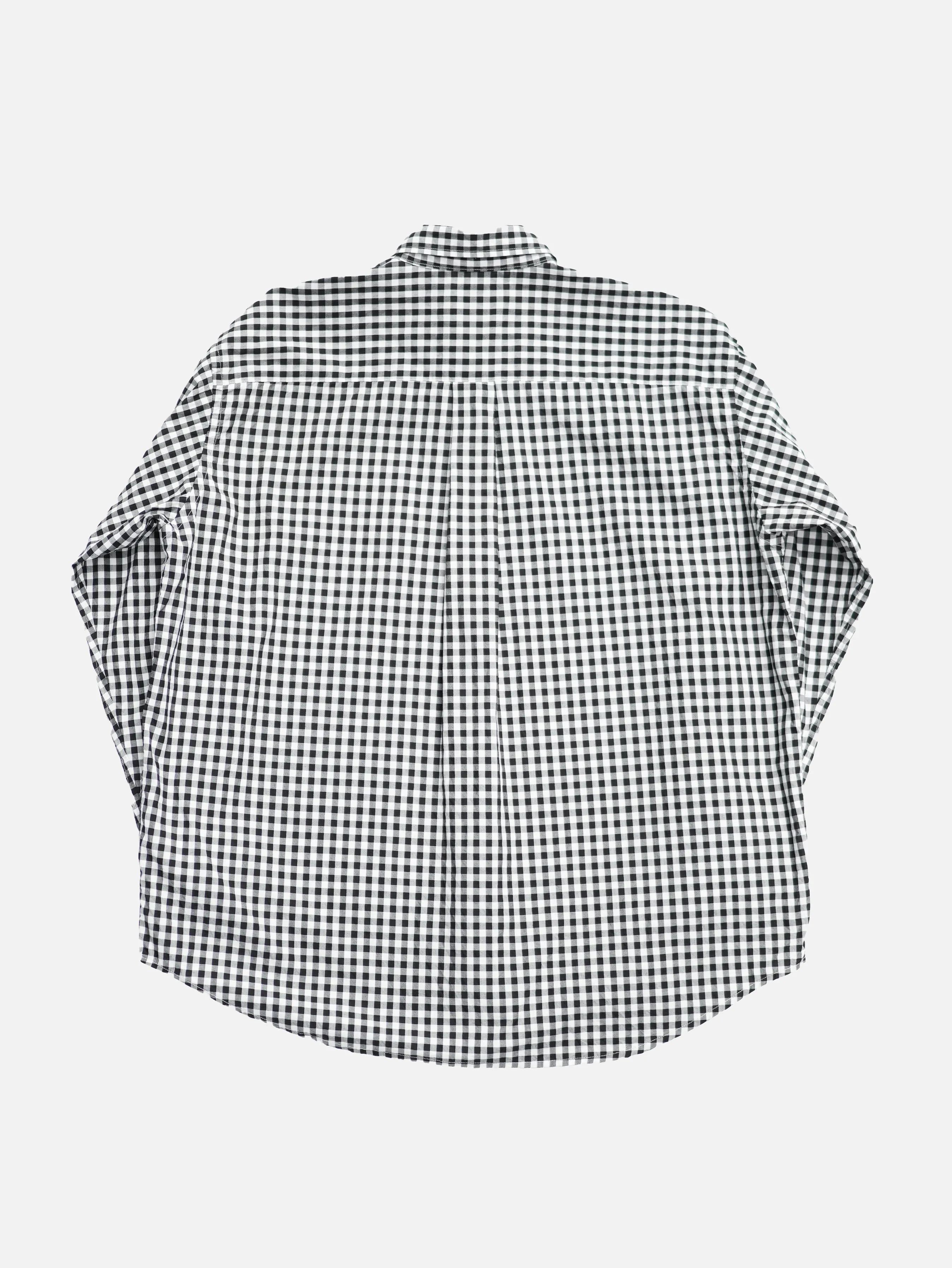 The Big Gingham Check Shirt - Black
