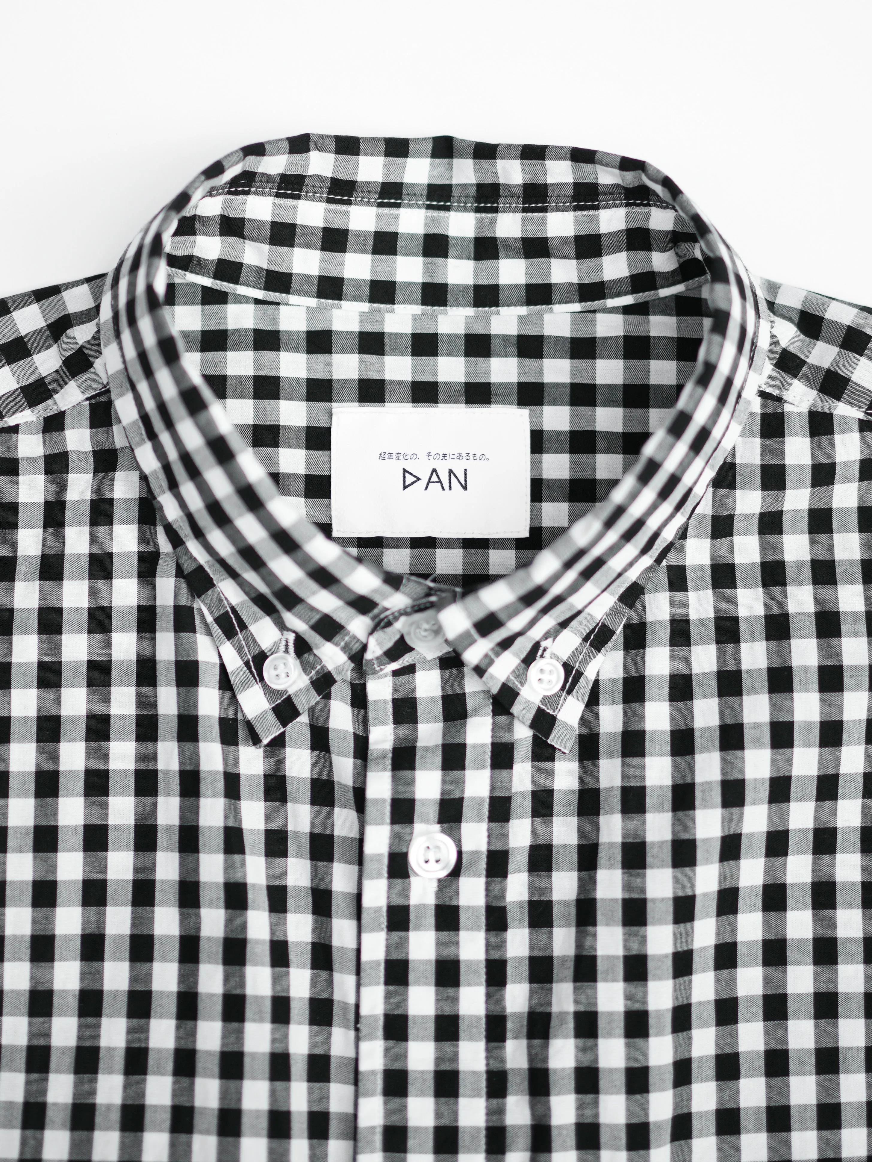 The Big Gingham Check Shirt - Black