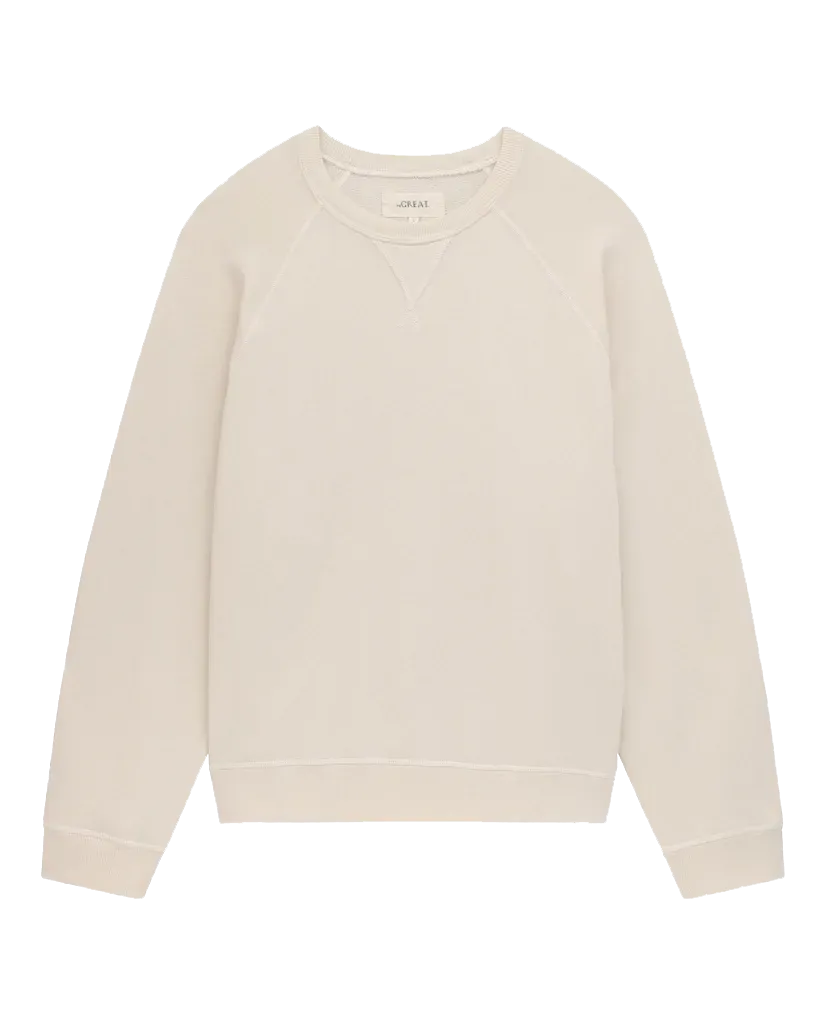 The Slouch Sweatshirt. Solid -- WASHED WHITE