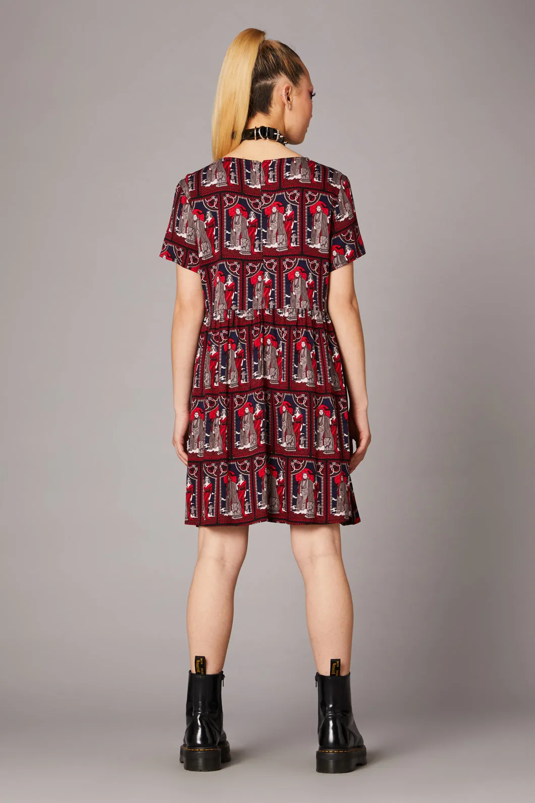 Vampire Goth Print Dress
