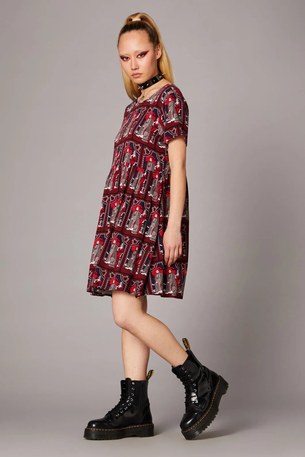 Vampire Goth Print Dress