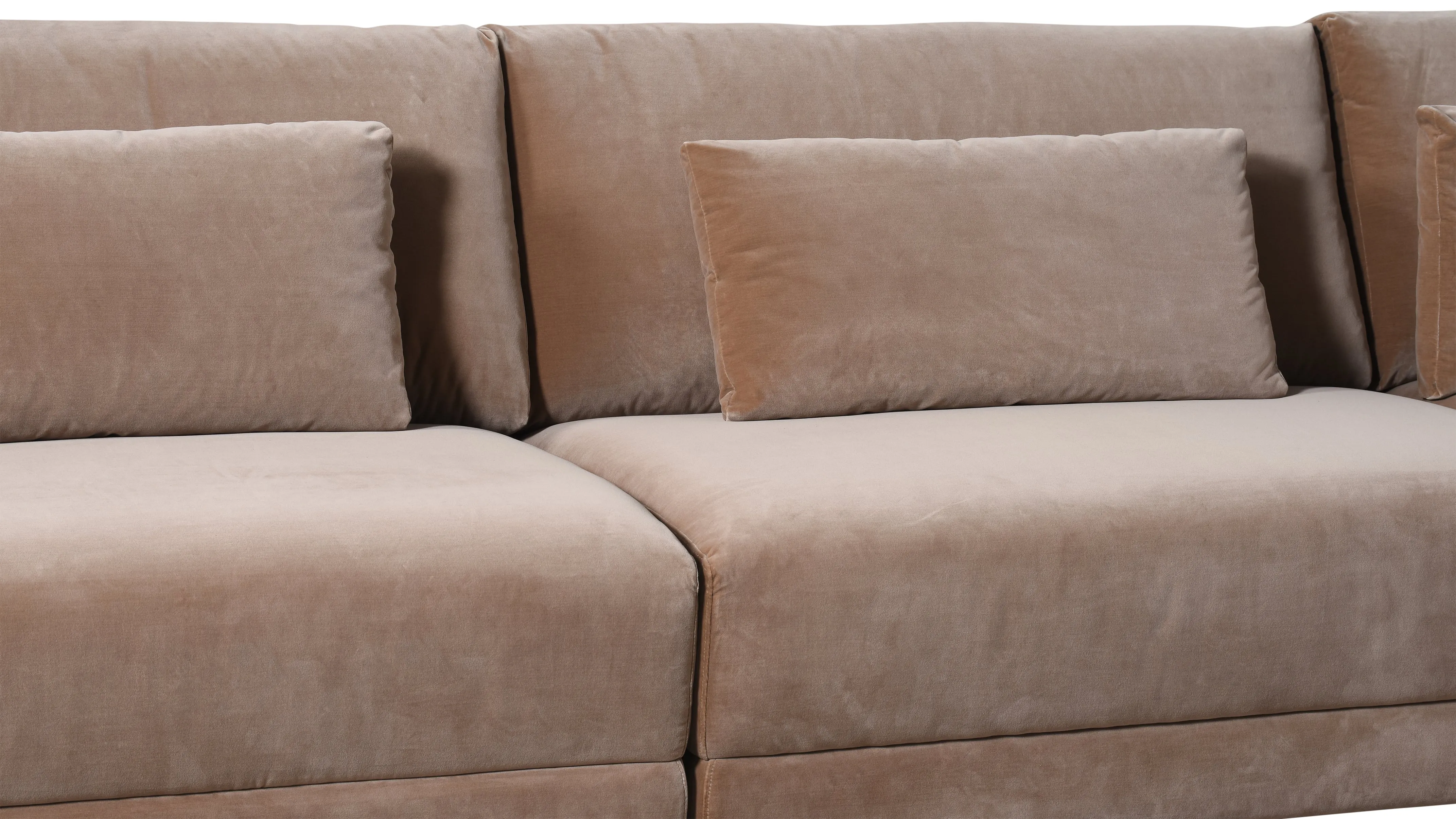 Wind Down 4-Piece Modular Sectional, Doe
