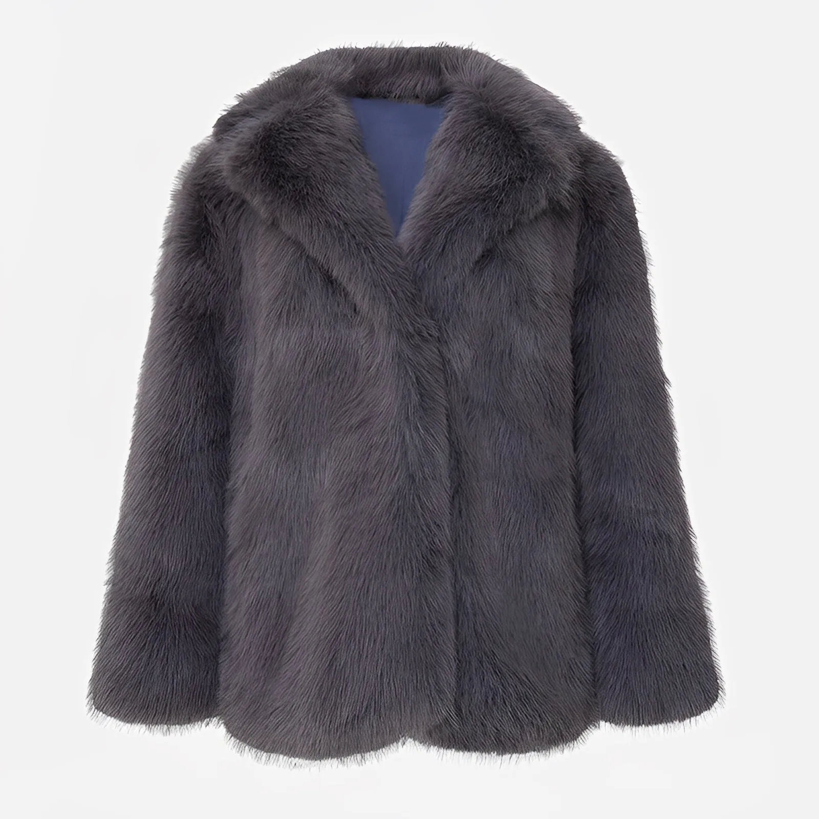 Women's Mid-Length Faux Fur Coat